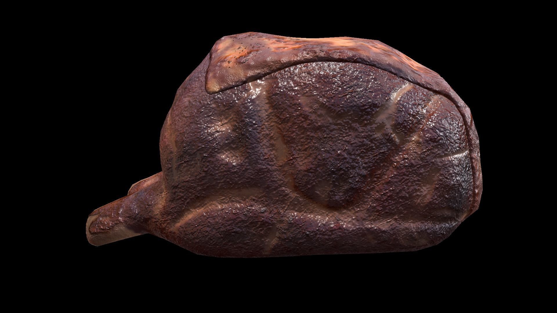 Beef RibsGrilled Low-poly 3D model_4