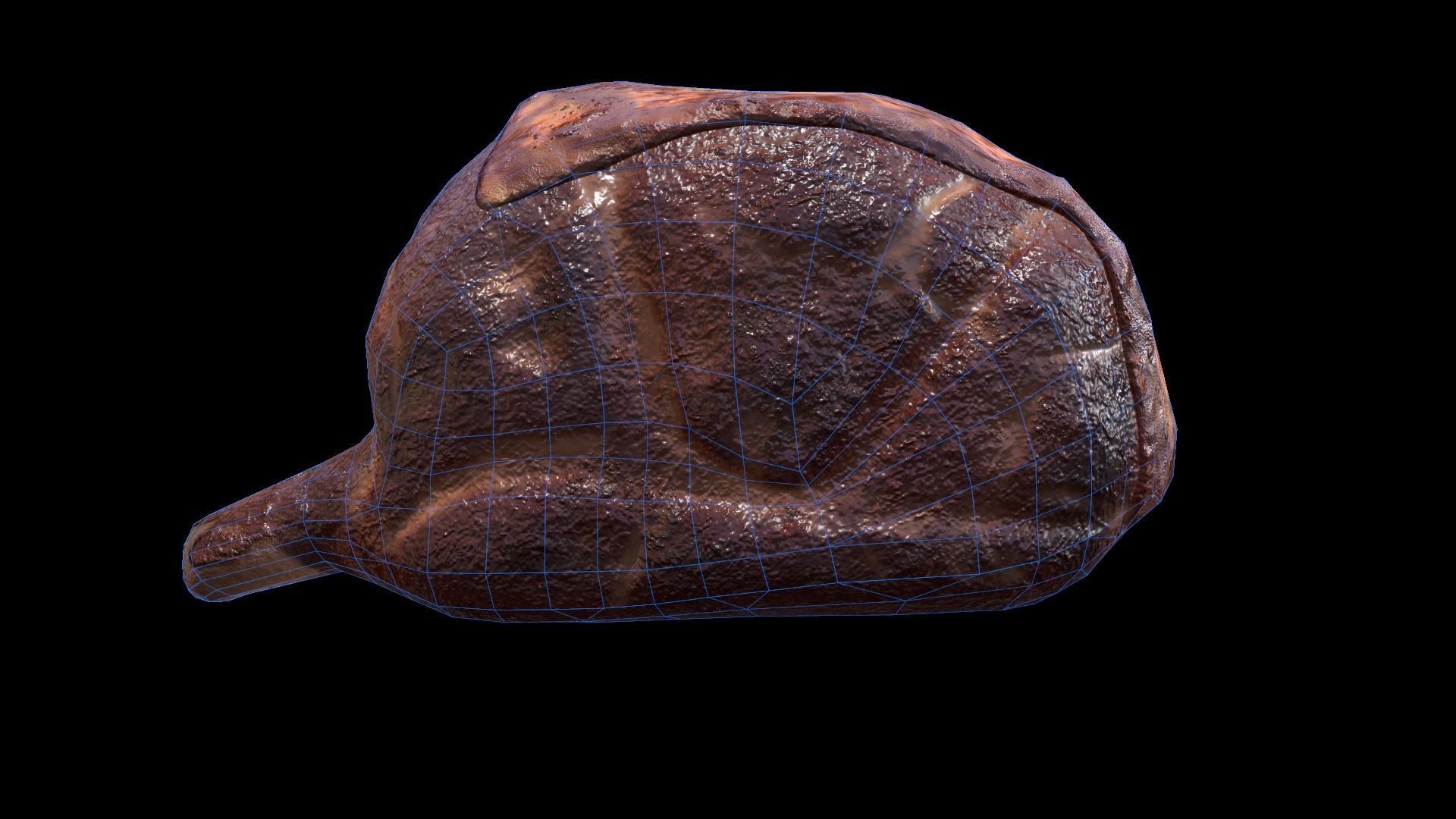 Beef RibsGrilled Low-poly 3D model_10