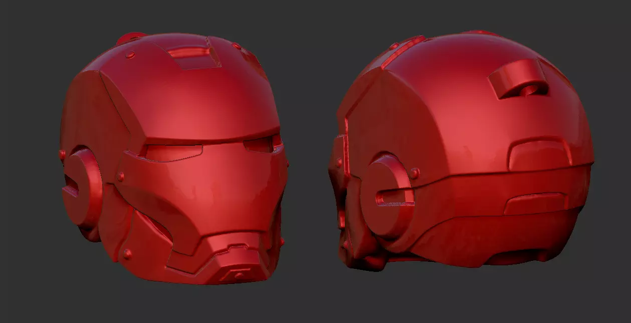 llavero iron man  3D print model_0