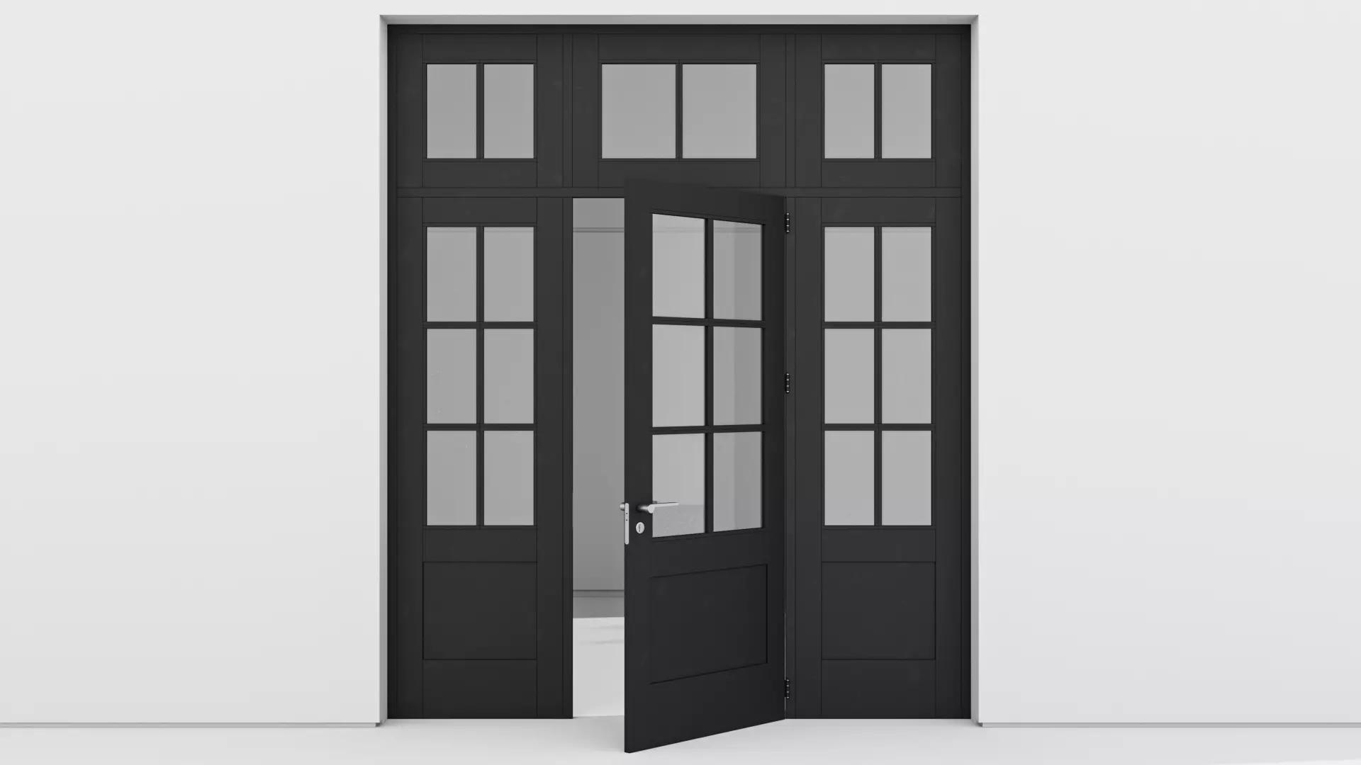 Aluminium door 160 3D model_0