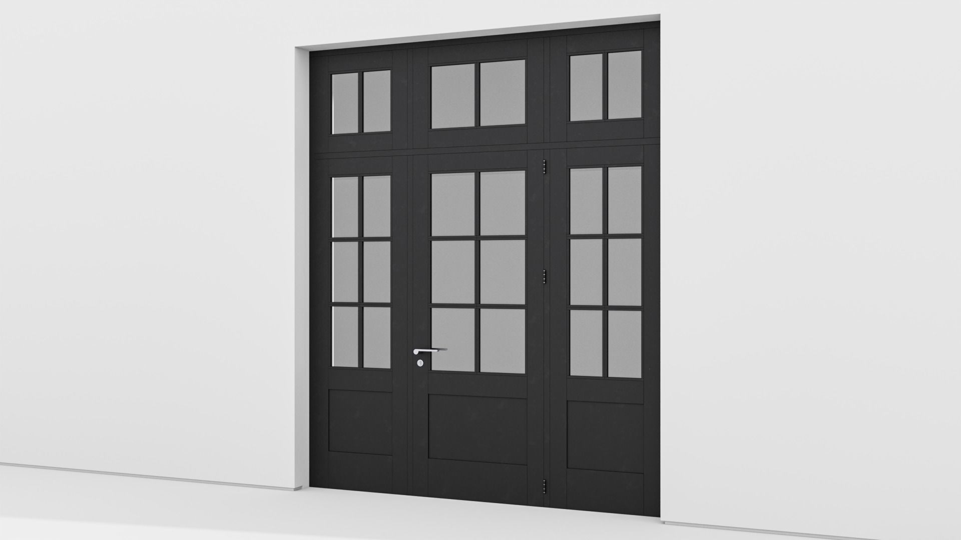 Aluminium door 160 3D model_2