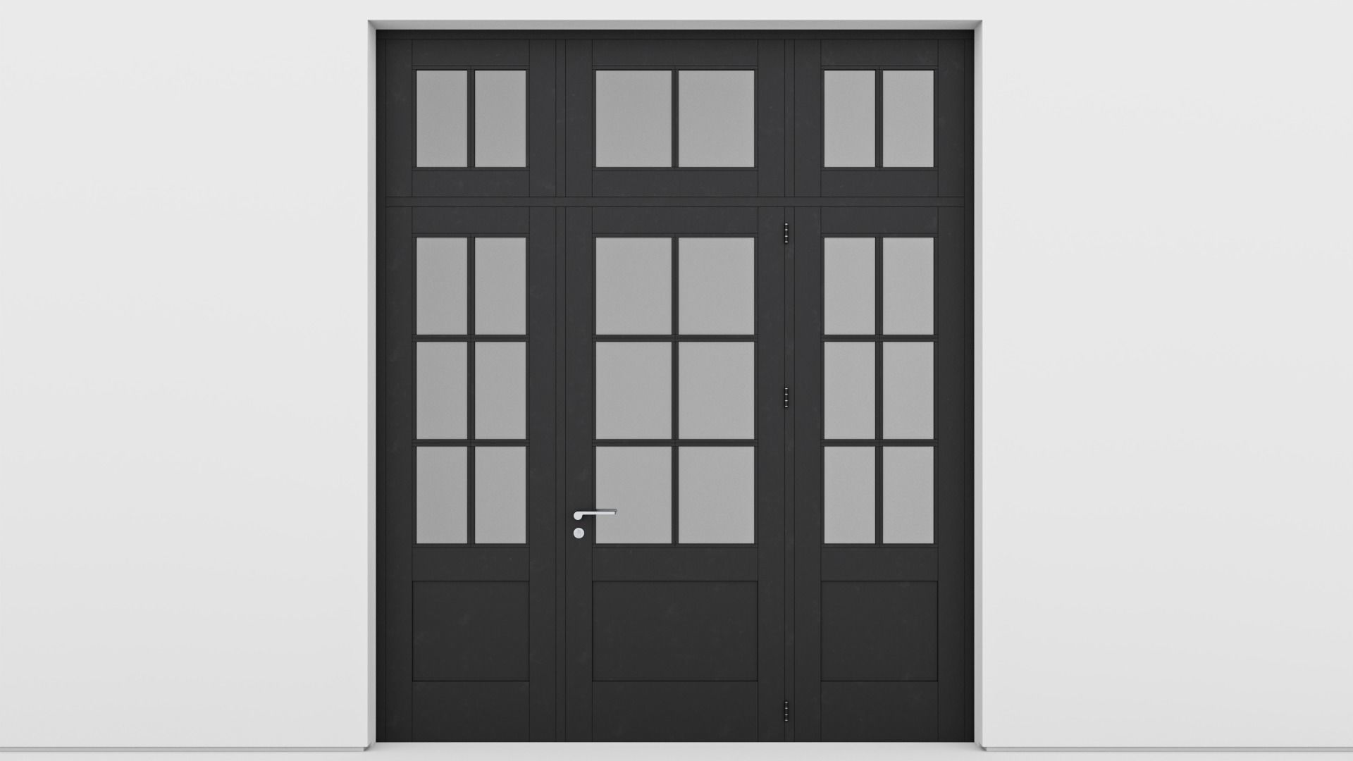 Aluminium door 160 3D model_1