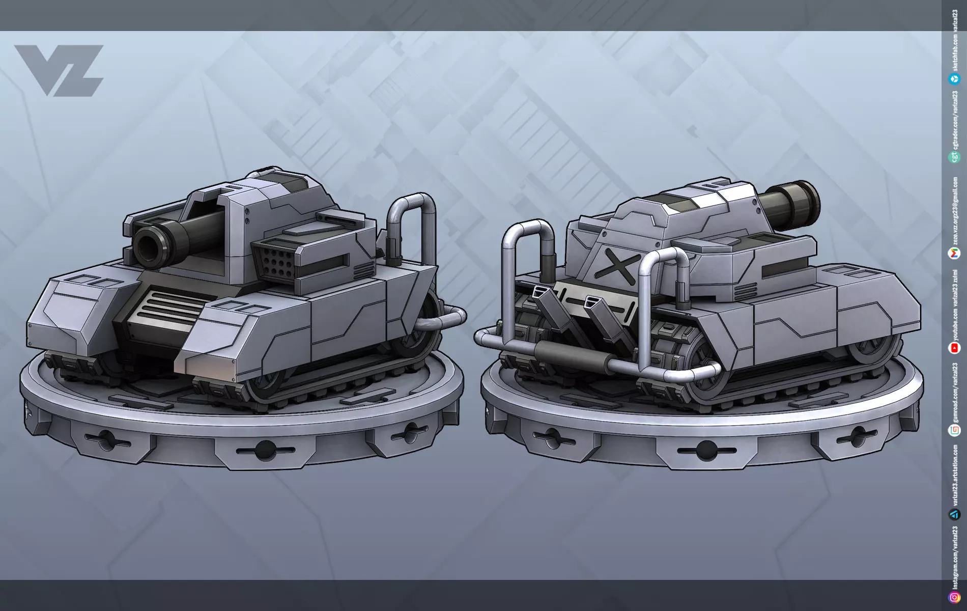 TANK ER-BOT 21 3D print model