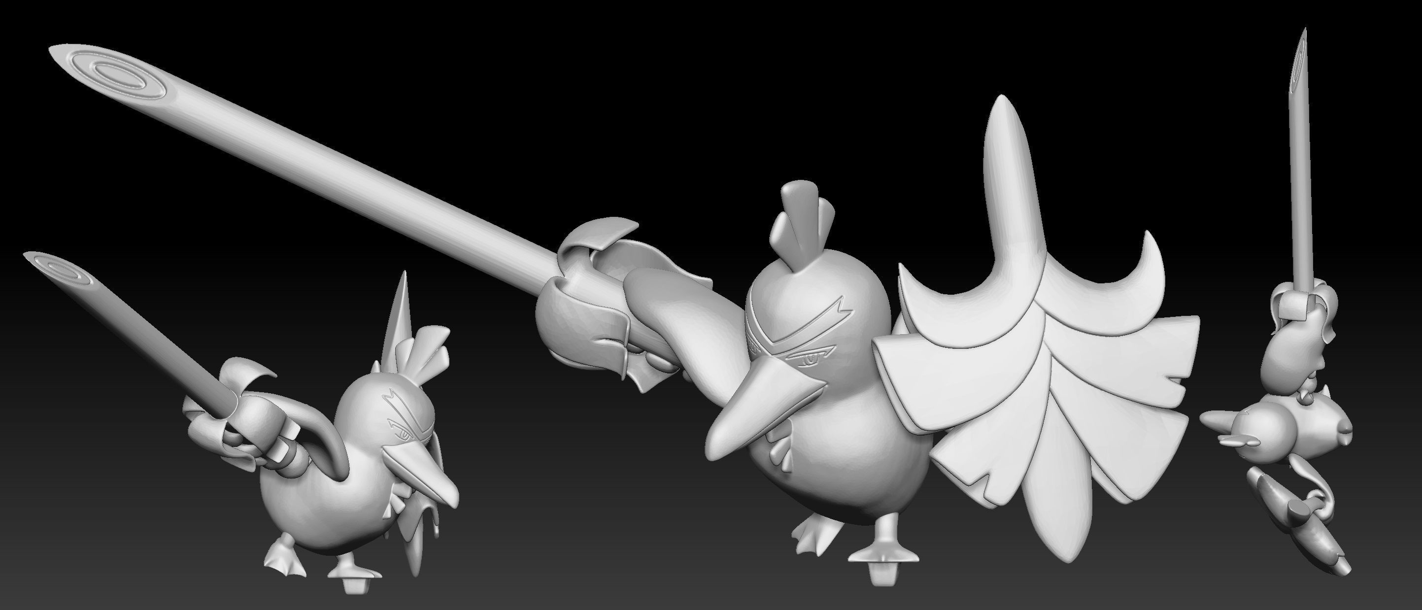 Pokemon Champion Ash Team 3D print model_13