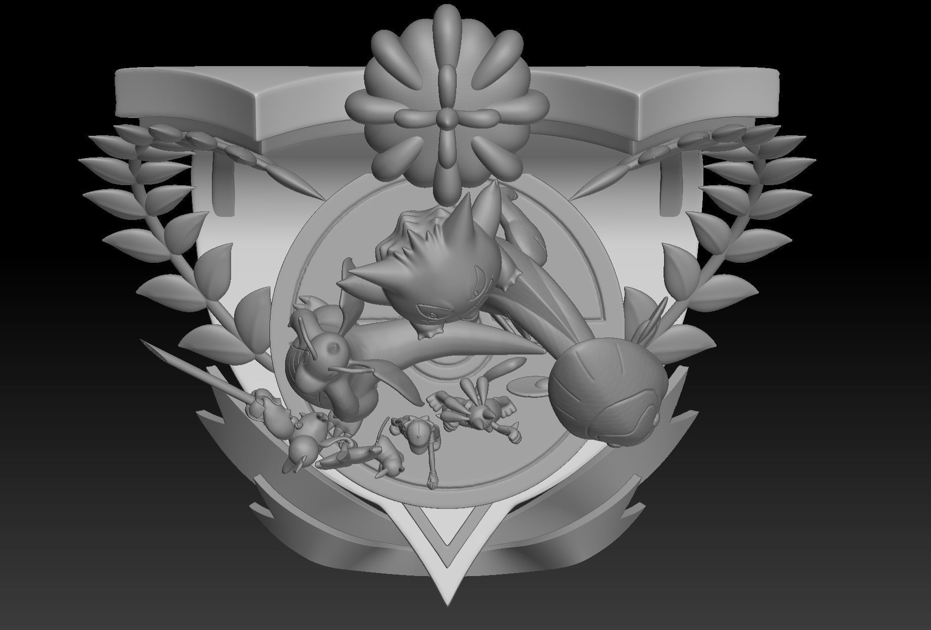 Pokemon Champion Ash Team 3D print model_20