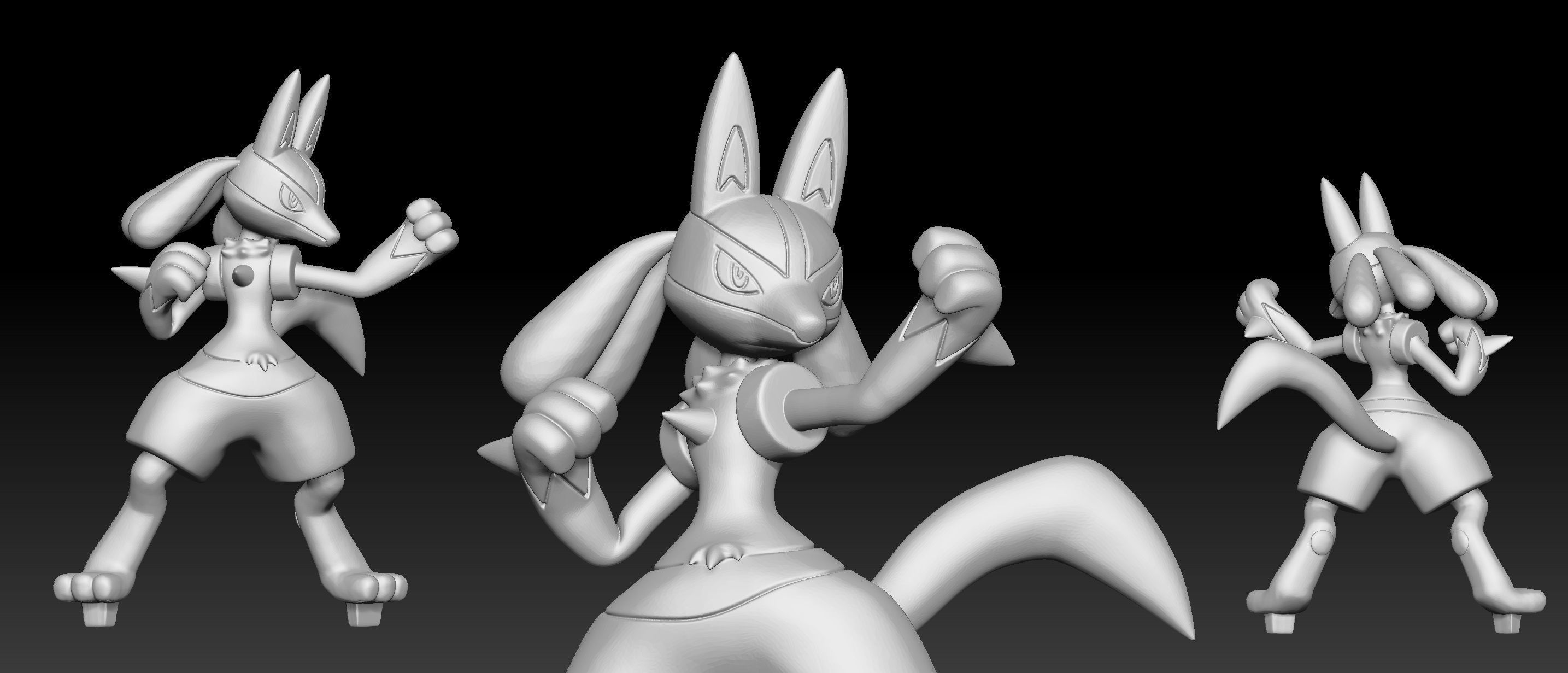 Pokemon Champion Ash Team 3D print model_14