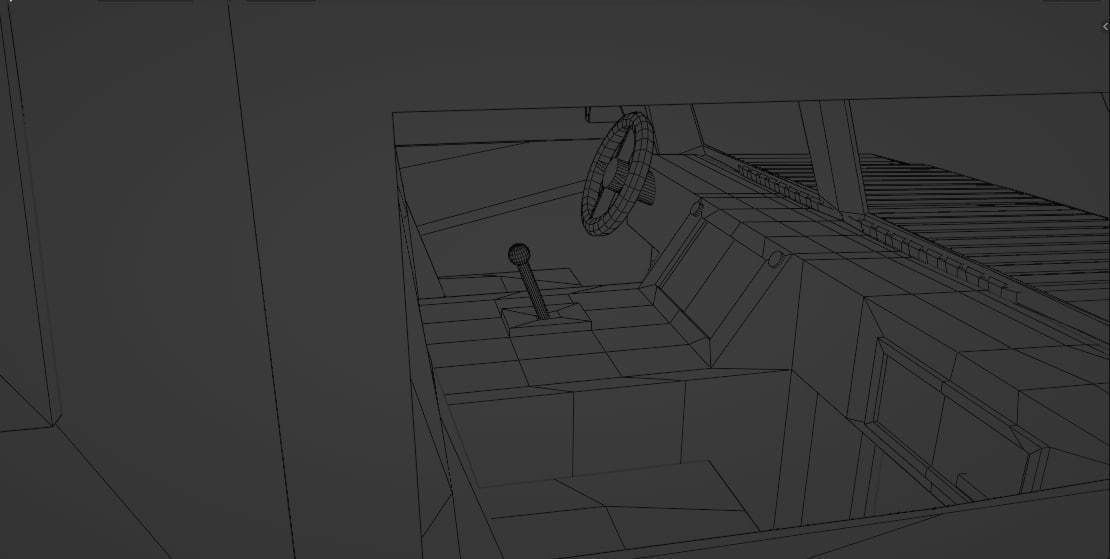 Armored car Tiger Low-poly 3D model_13