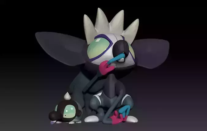 Pokemon Shroodle Grafaiai 3D print model