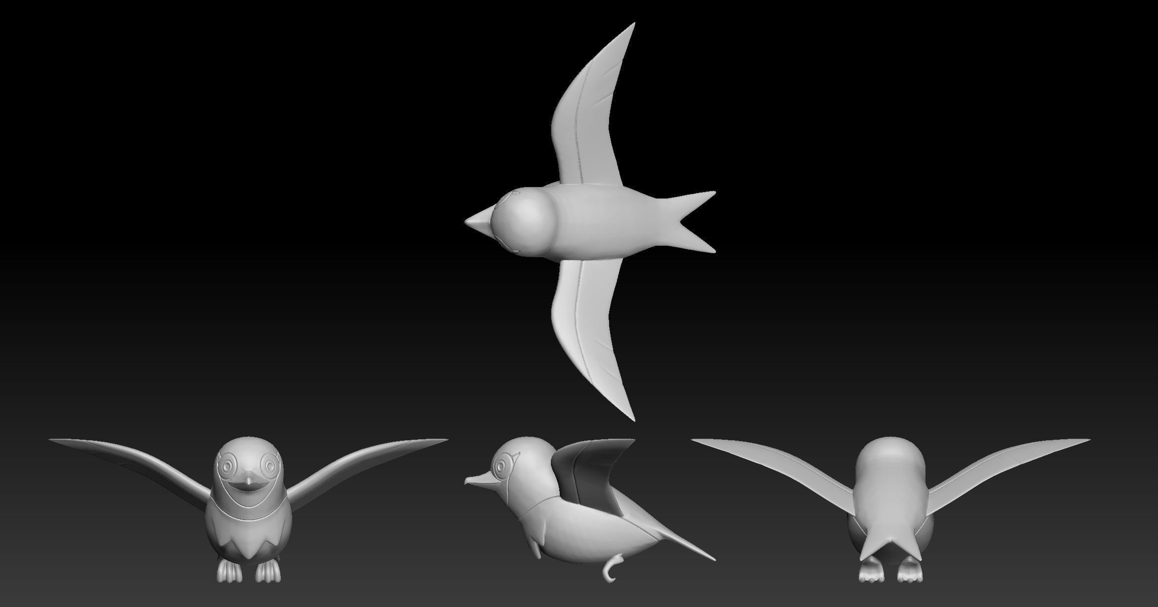 Pokemon Wattrel Kilowattrel 3D print model_1