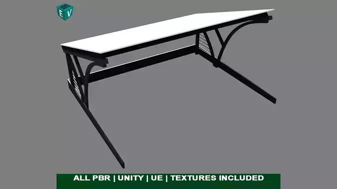 Car Parking Shed 01 All PBR Unity UE Textures 