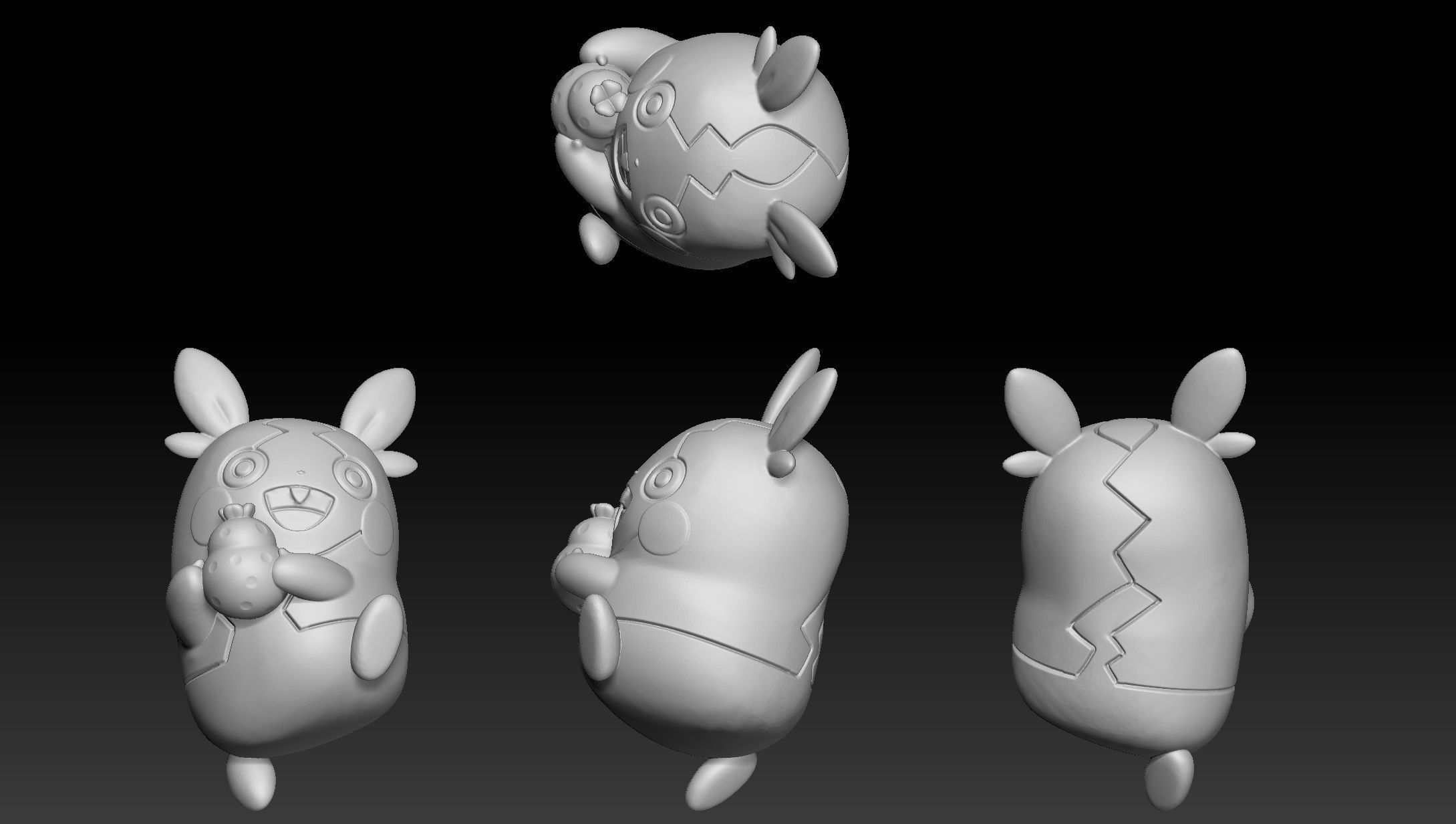 Pokemon Morpeko 3D print model_1