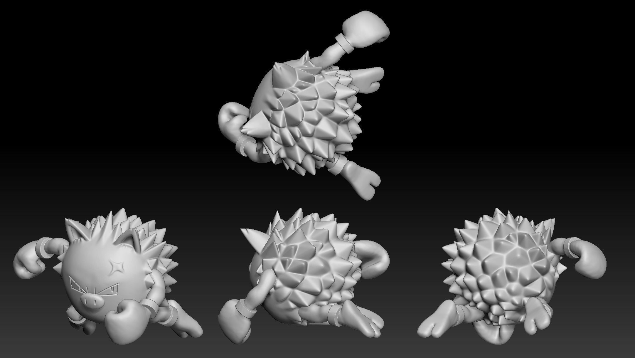 Pokemon Mankey Primeape 3D print model_2