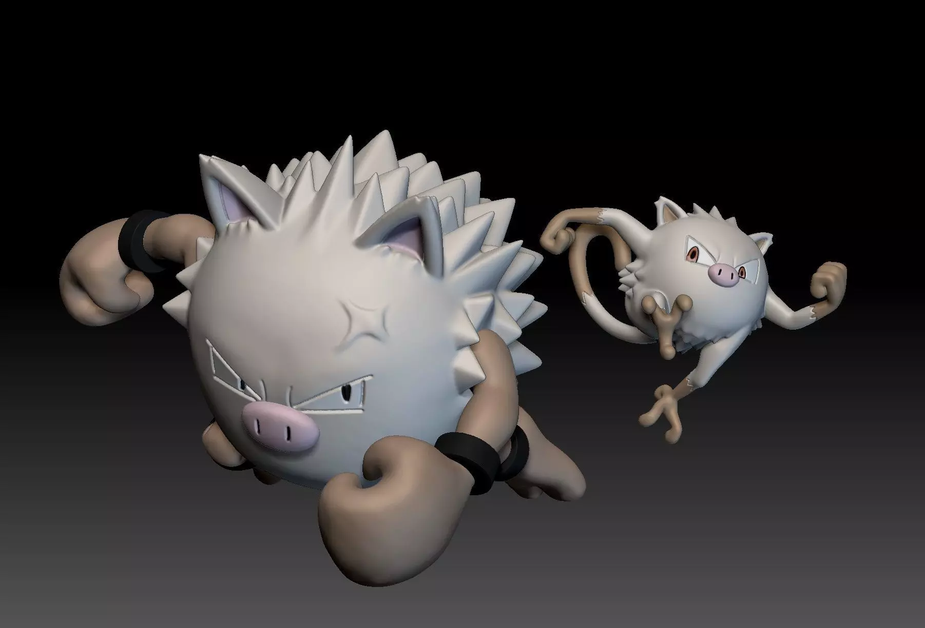 Pokemon Mankey Primeape 3D print model_0