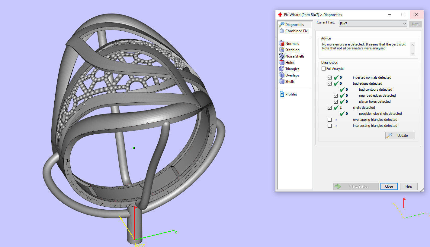 RI007 gold ring 3D print model_2