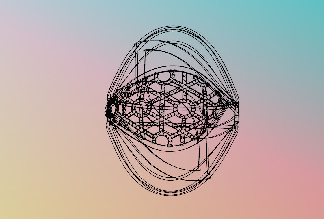 RI007 gold ring 3D print model_3