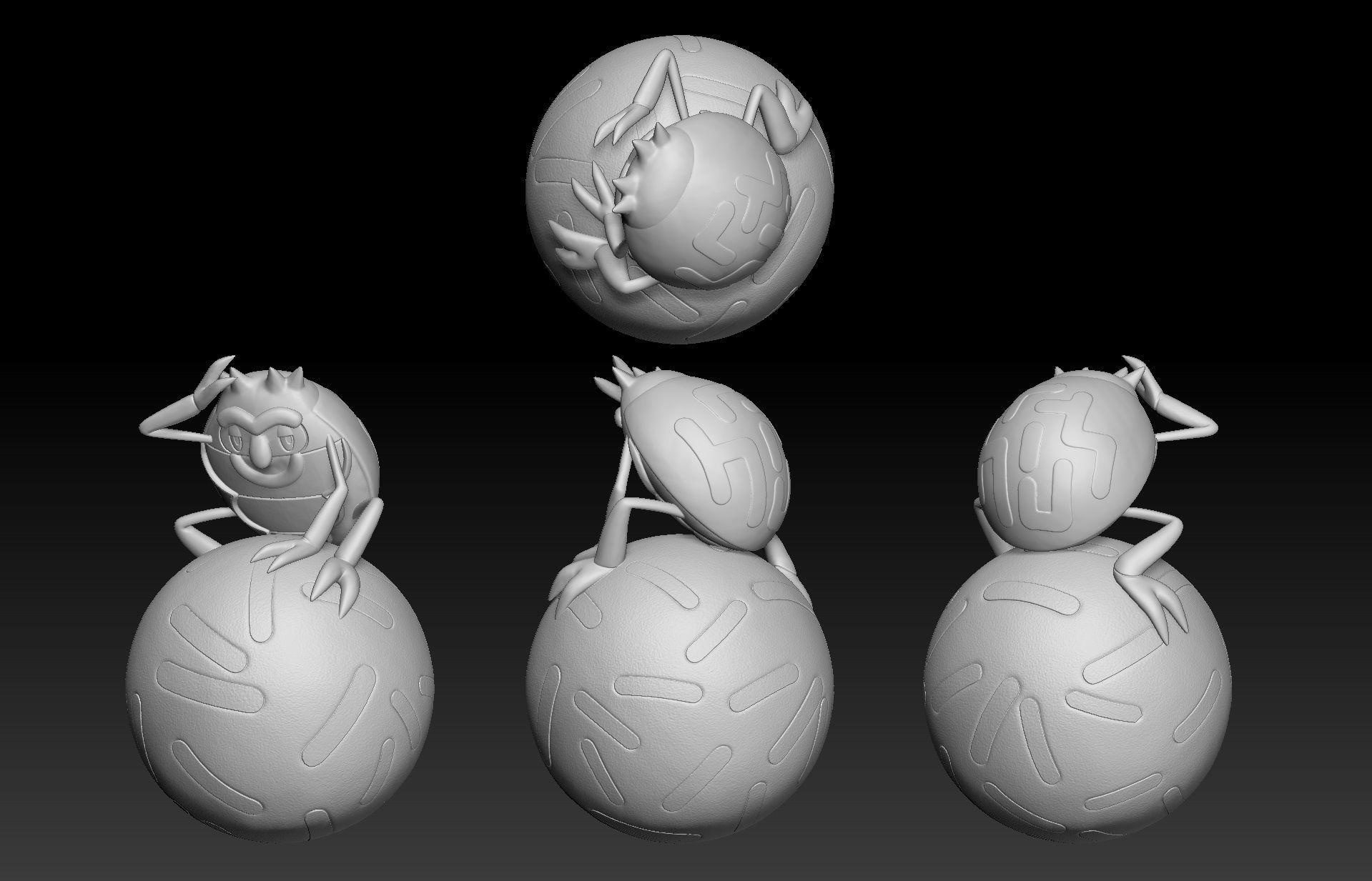 Pokemon Rellor Rabsca 3D print model_1