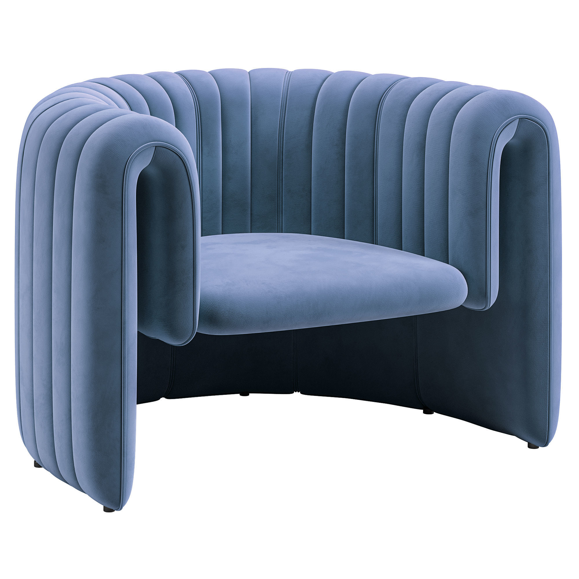 Armchair Sancal Remnant Low-poly 3D model_4