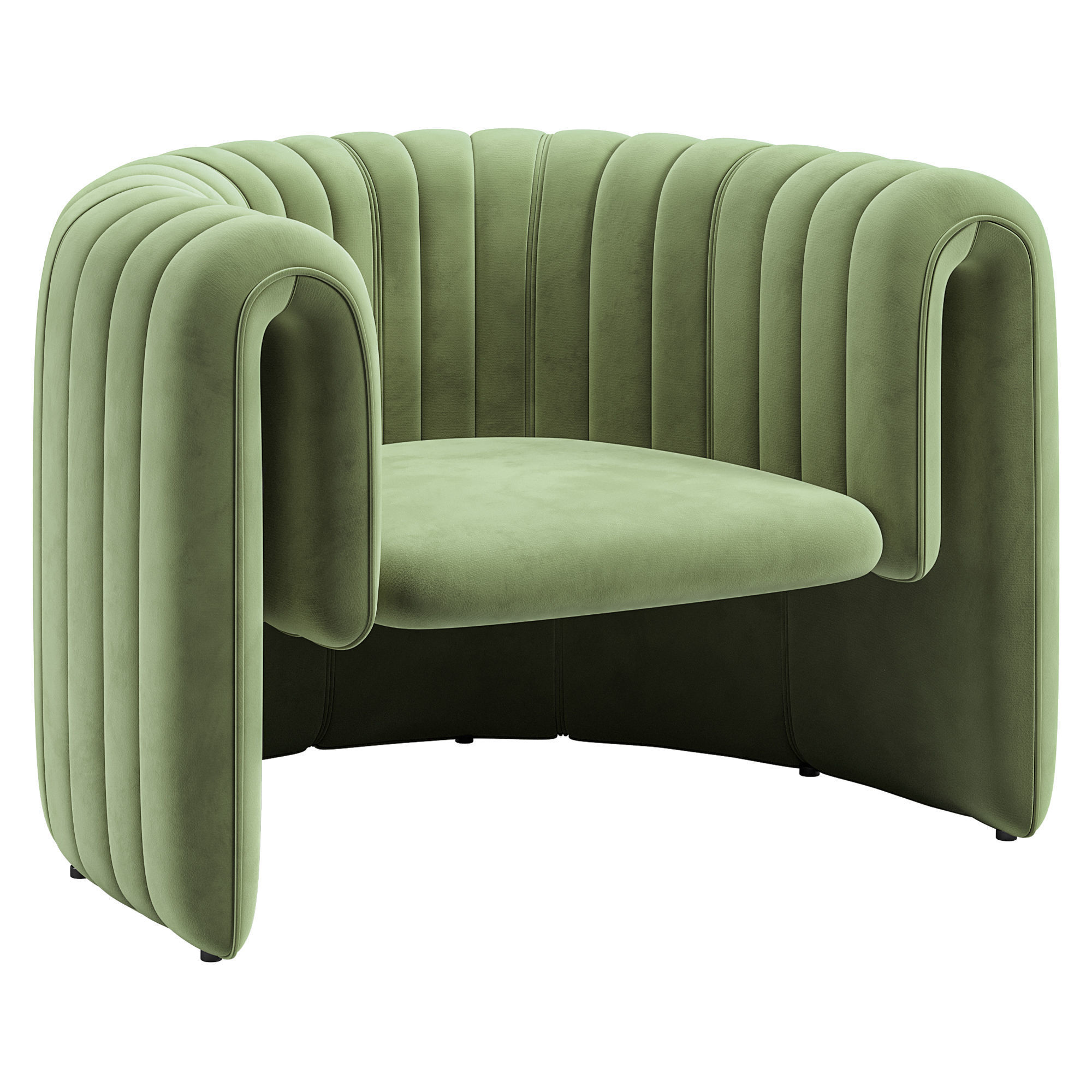 Armchair Sancal Remnant Low-poly 3D model_2