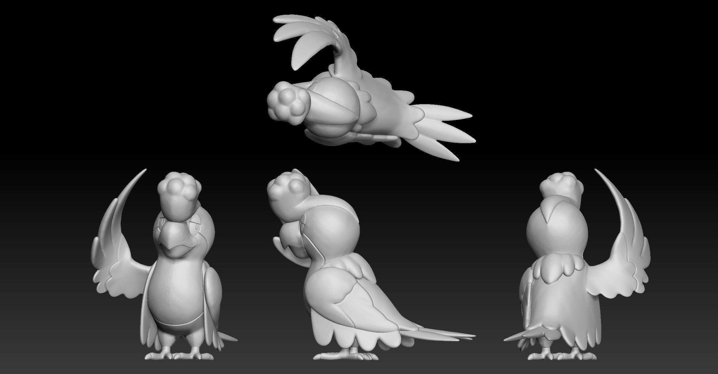 Pokemon Squawkabilly 3D print model_1