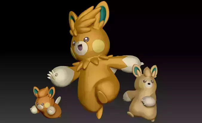 Pokemon Pawmi Pawmo Pawmot 3D print model
