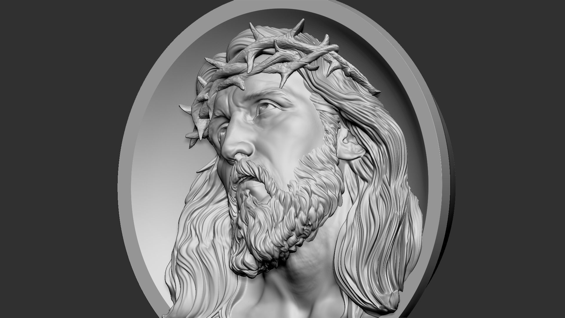 Jesus Relief 06 3D print model_12