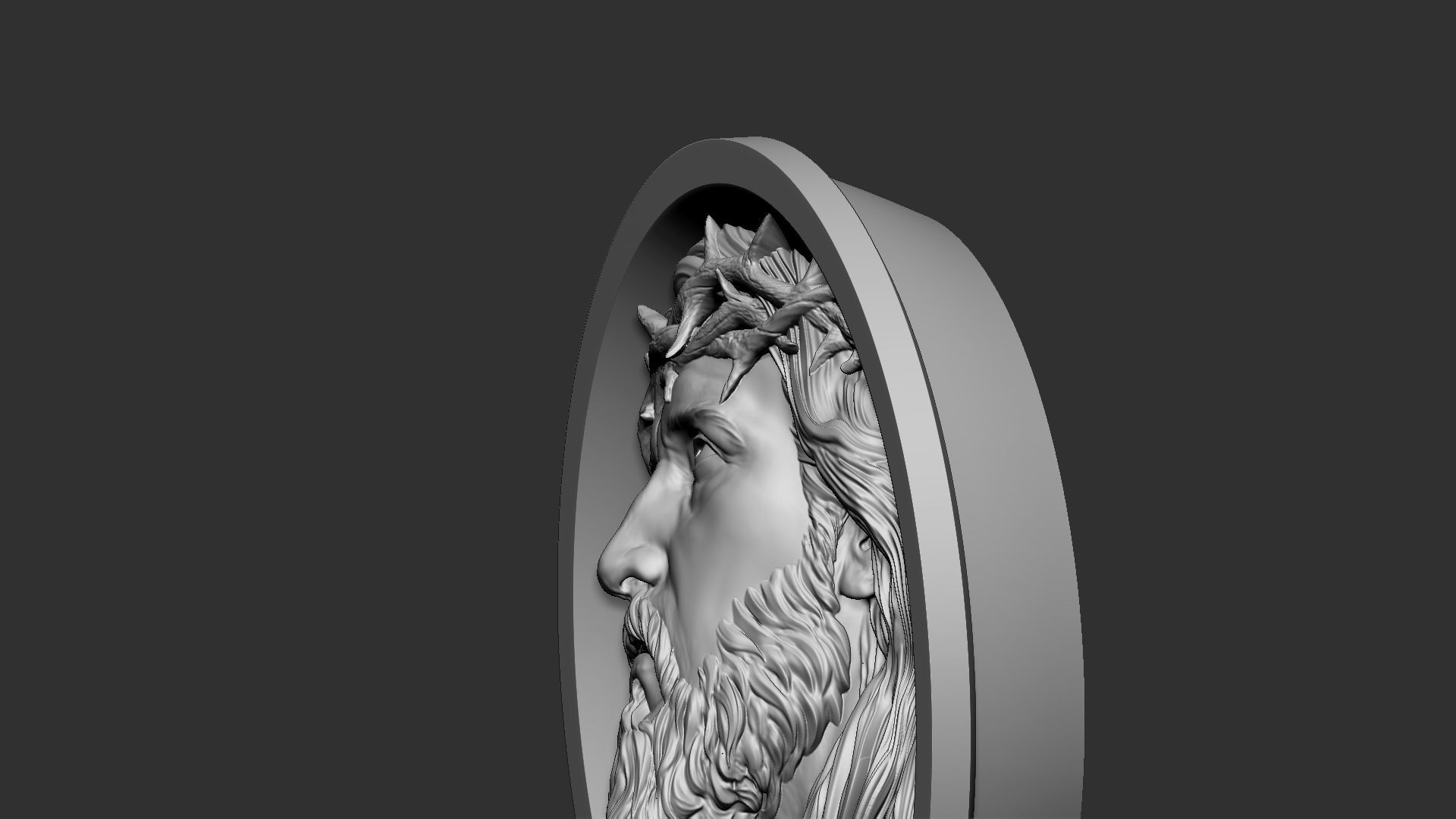 Jesus Relief 06 3D print model_6