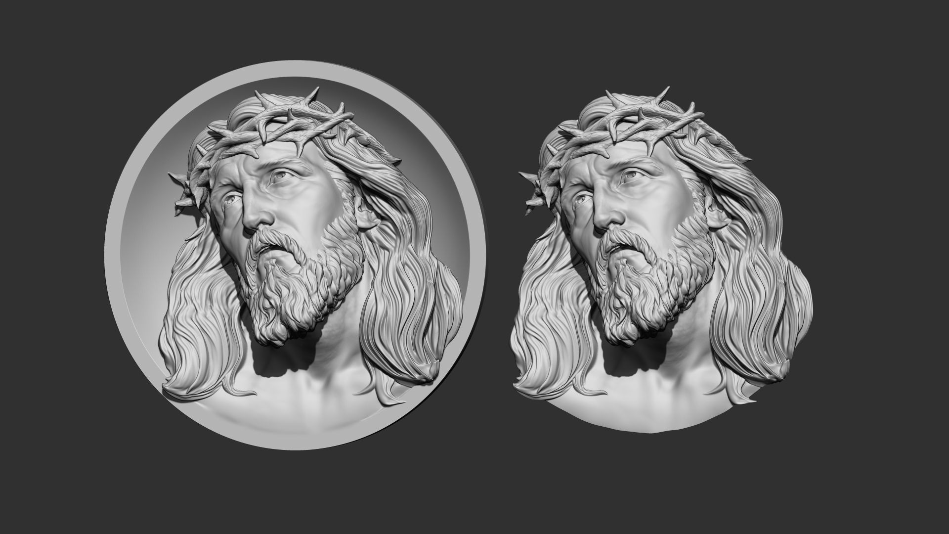 Jesus Relief 06 3D print model_2