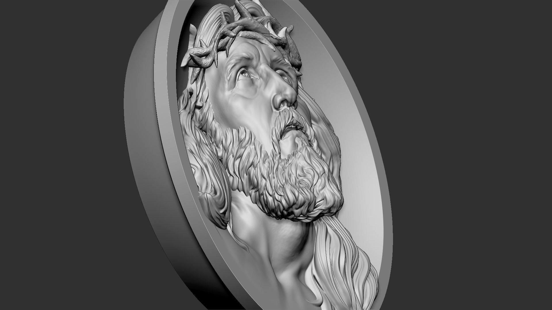 Jesus Relief 06 3D print model_19