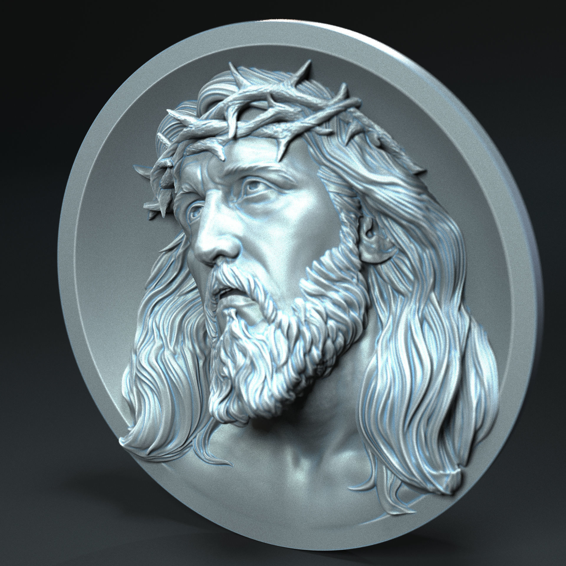 Jesus Relief 06 3D print model_5