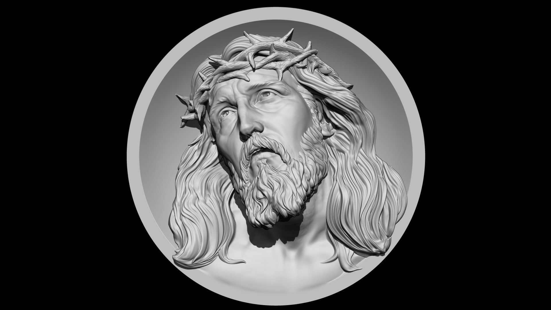 Jesus Relief 06 3D print model_4