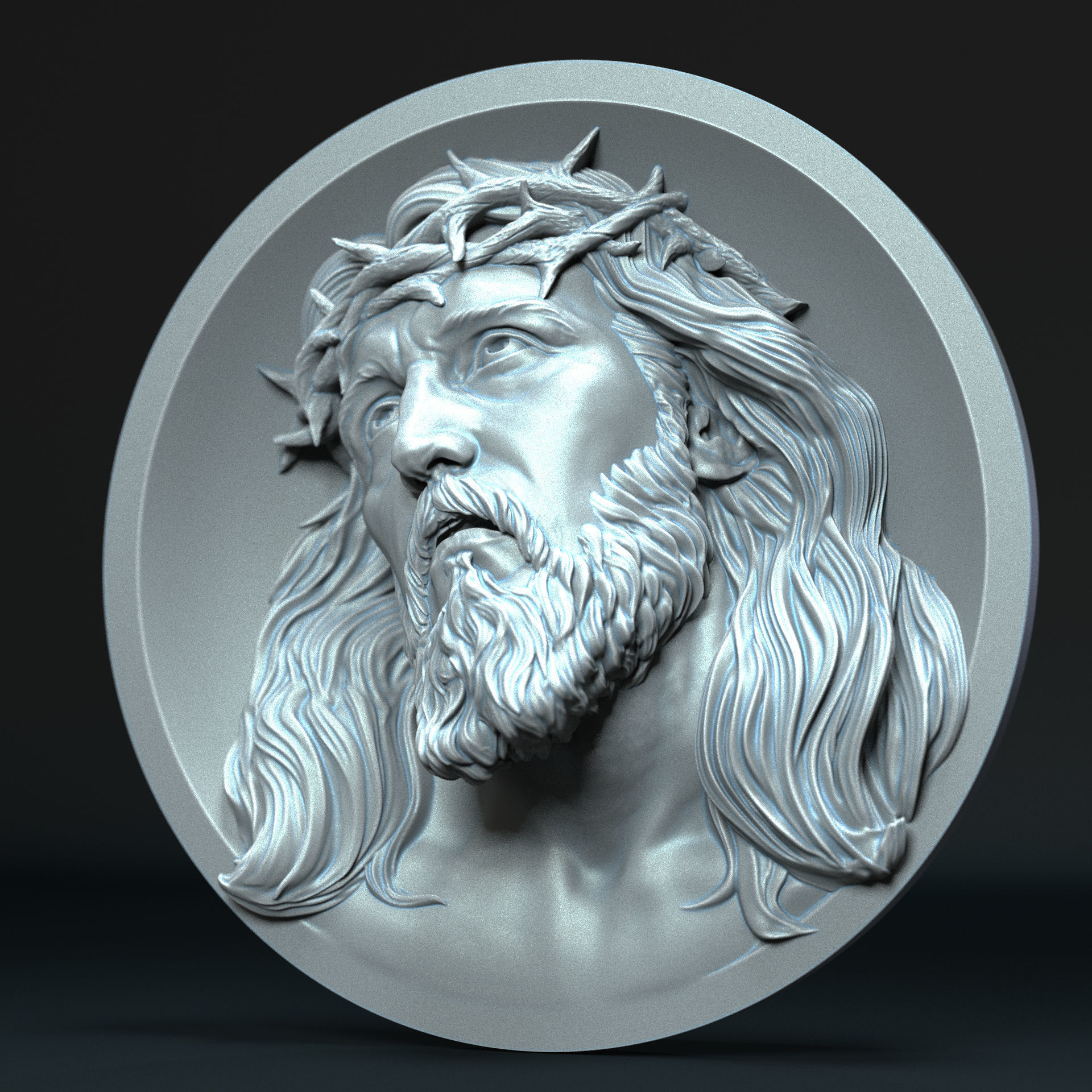 Jesus Relief 06 3D print model_7