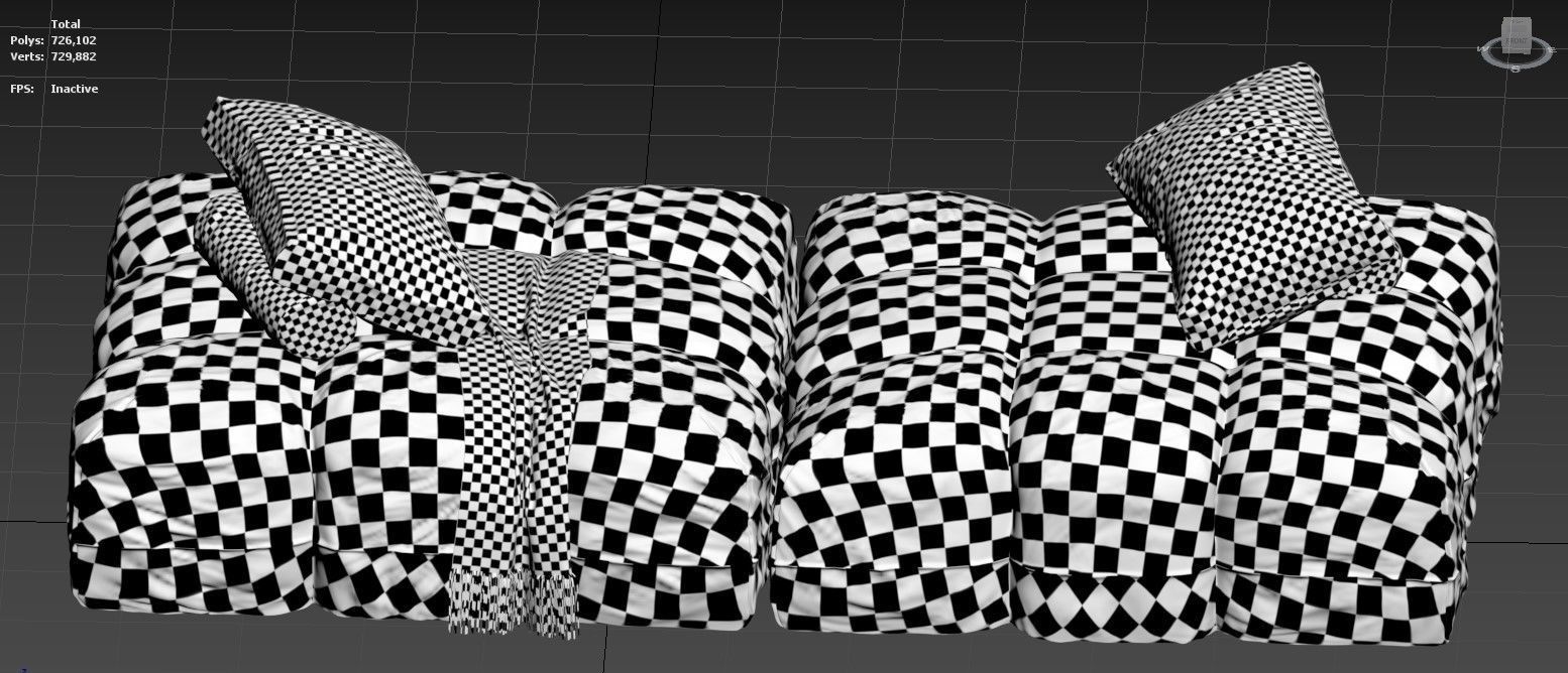 saba pixel  armchair 3D model_8