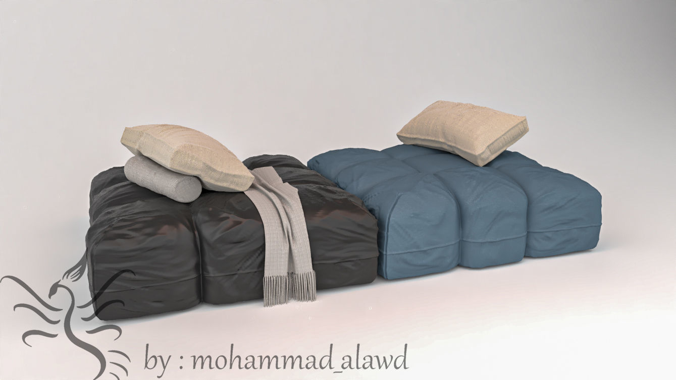 saba pixel  armchair 3D model_3