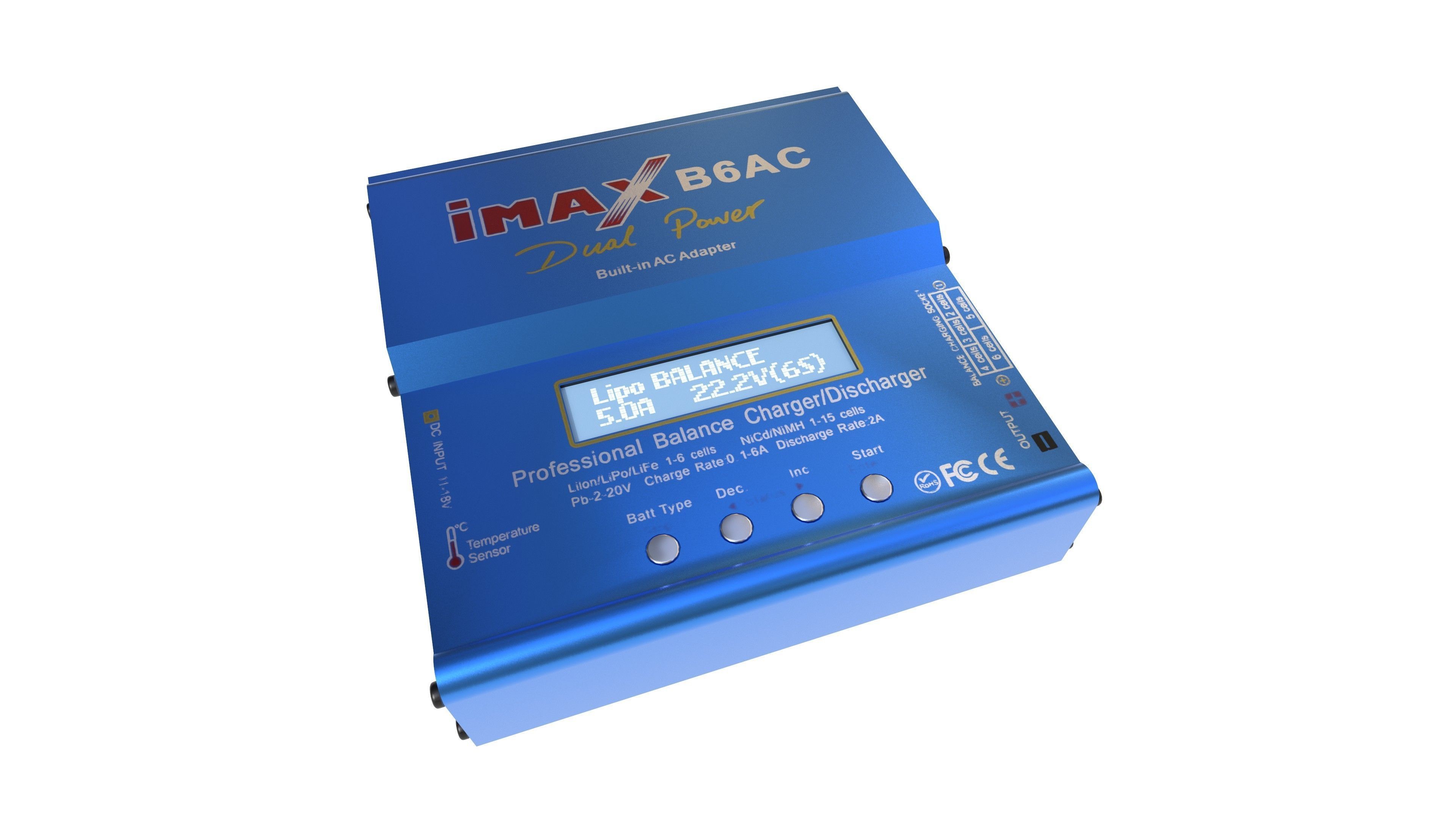 Imax B6AC battery charger Low-poly 3D model_2