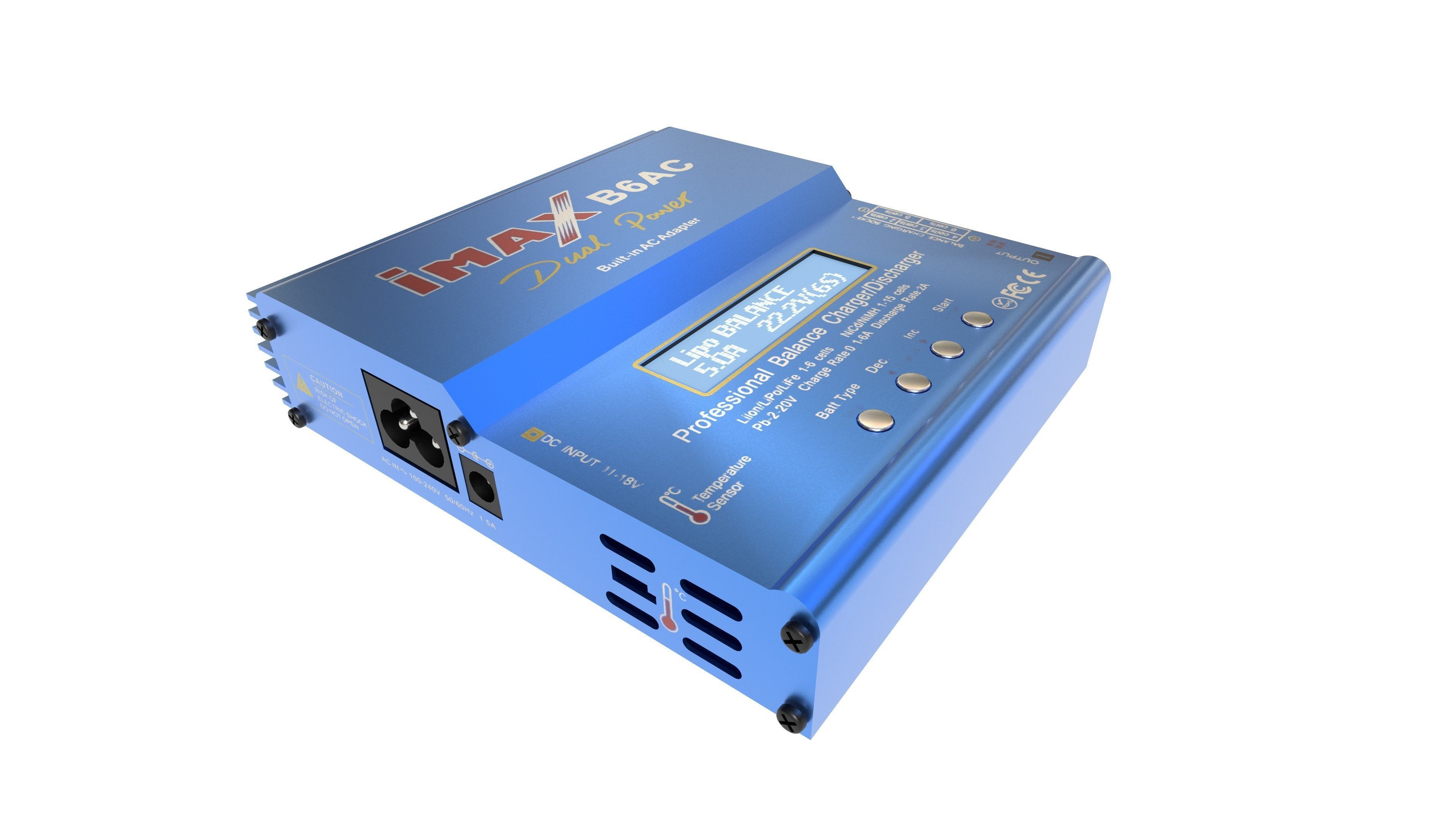 Imax B6AC battery charger Low-poly 3D model_1