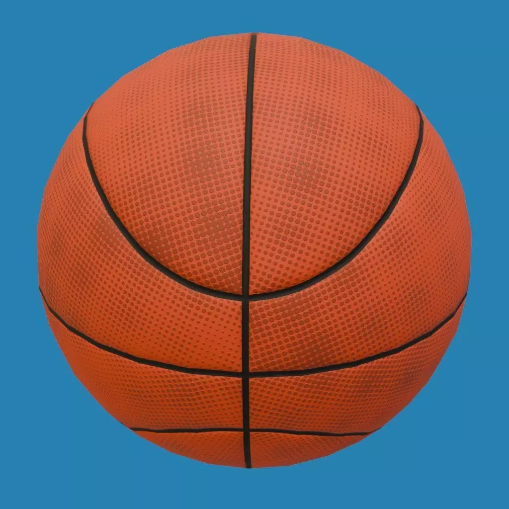 Basquetball ball Low-poly 3D model