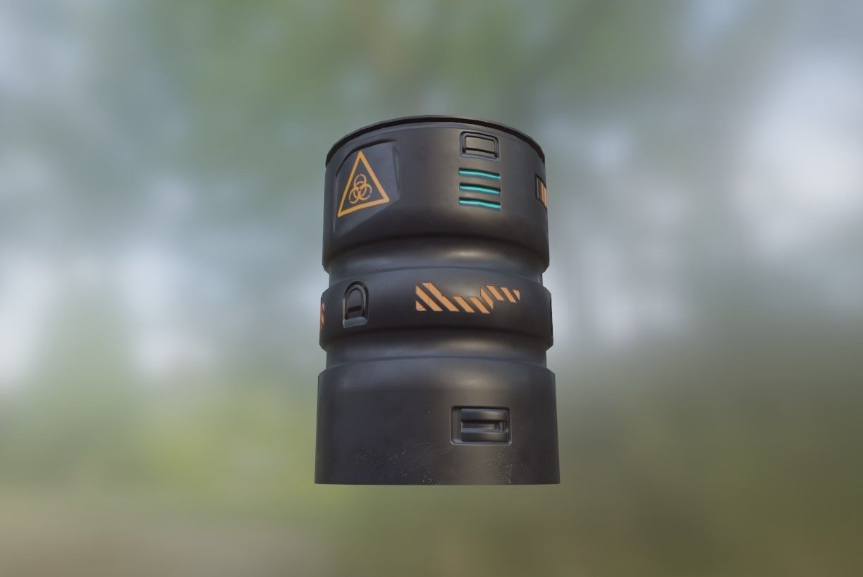 Sci-Fi Container collection Low-poly 3D model  _13