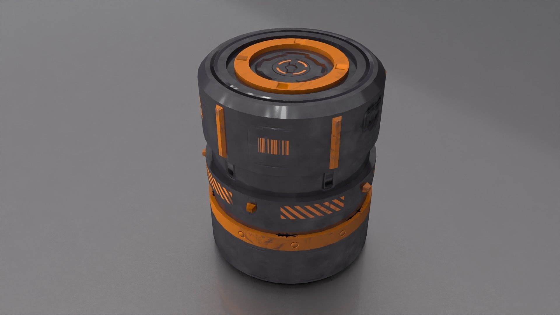 Sci-Fi Container collection Low-poly 3D model  _25