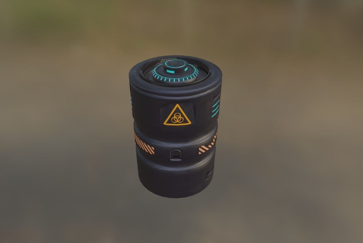 Sci-Fi Container collection Low-poly 3D model  _5