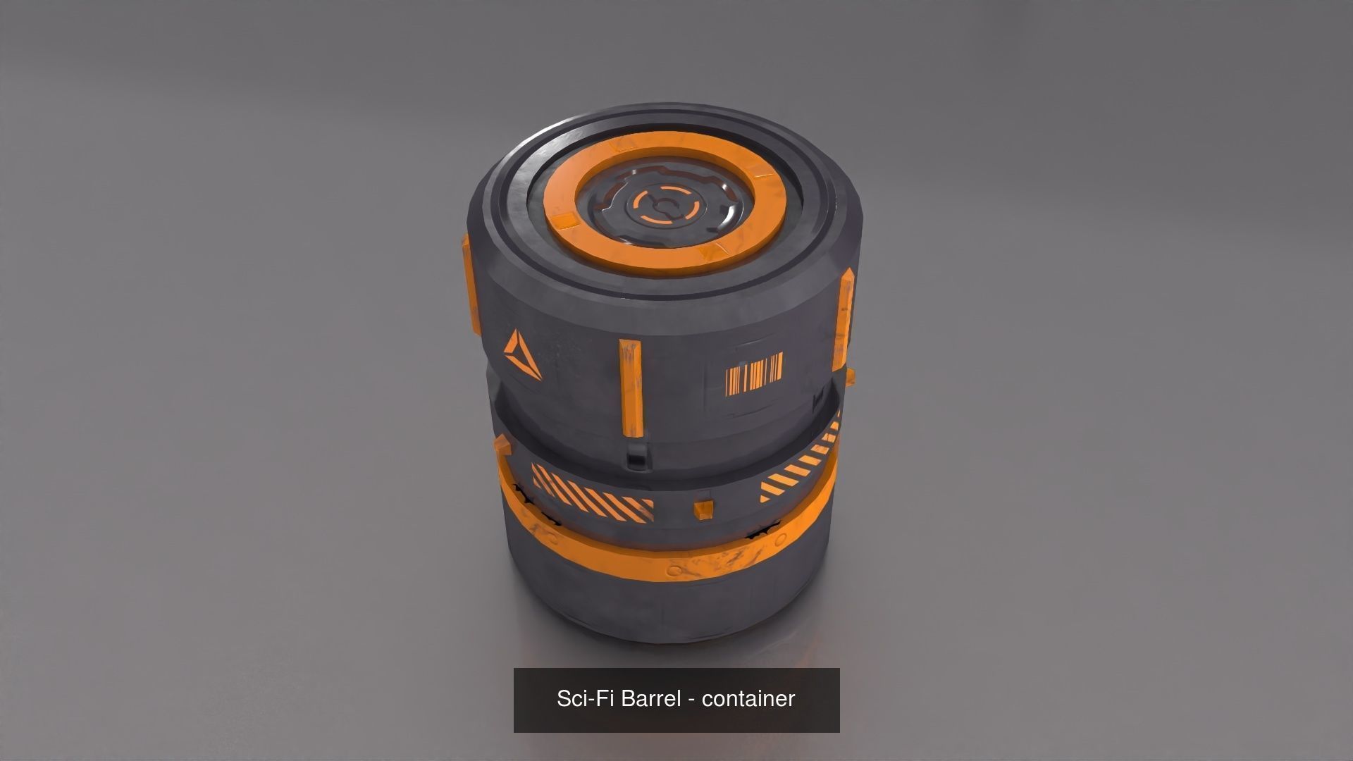 Sci-Fi Container collection Low-poly 3D model  _2