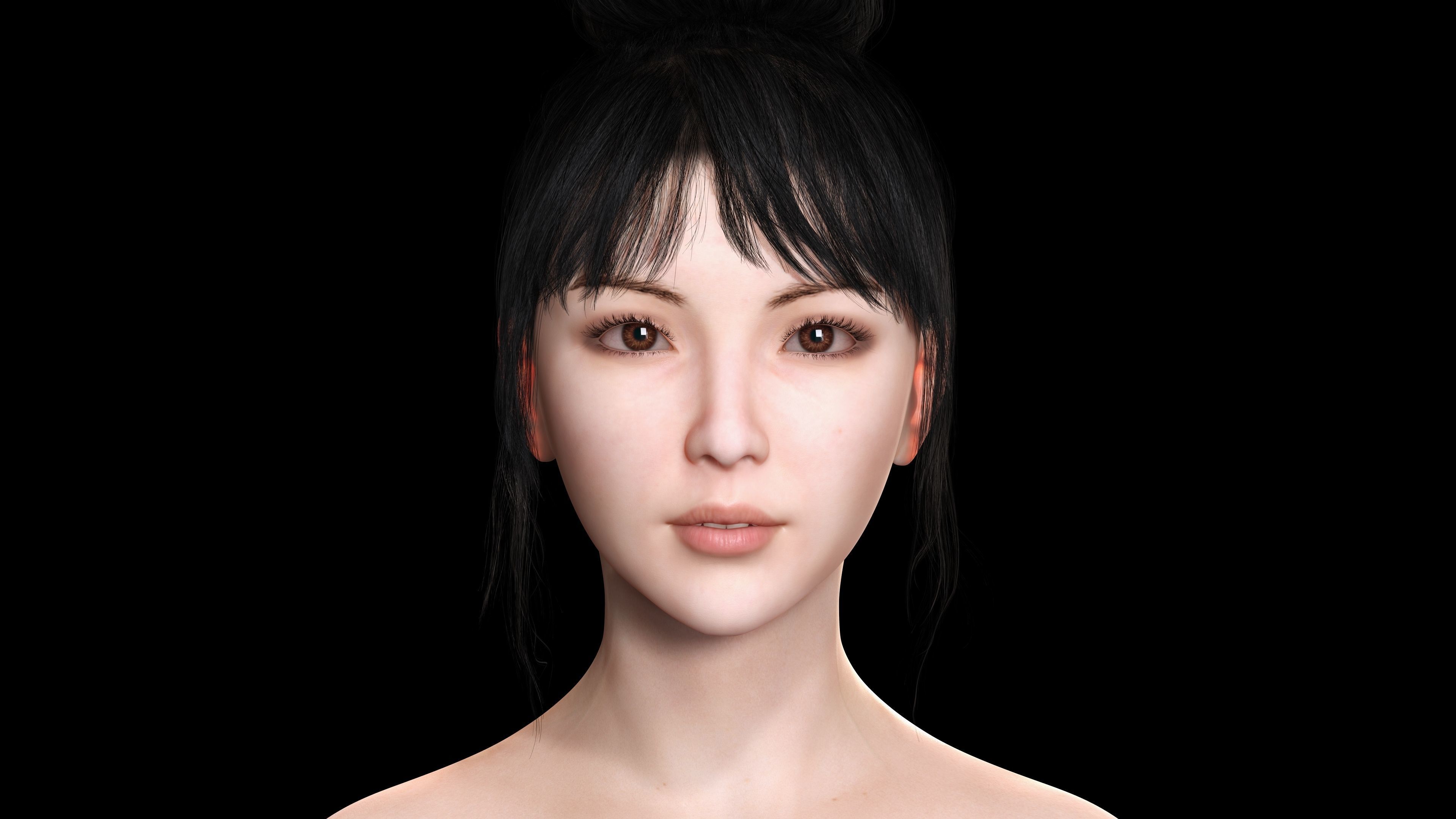Business Woman Realistic Ready Low-poly 3D model_20