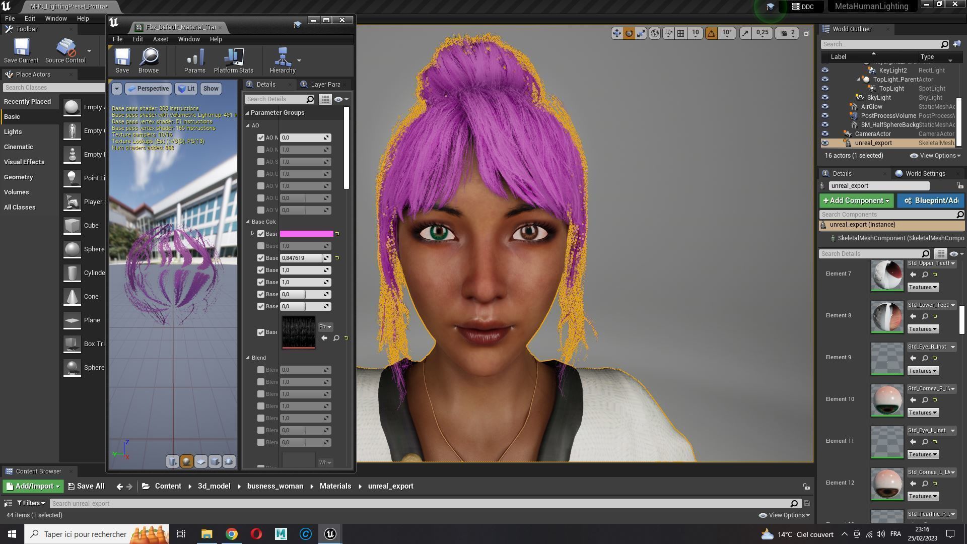 Business Woman Realistic Ready Low-poly 3D model_51