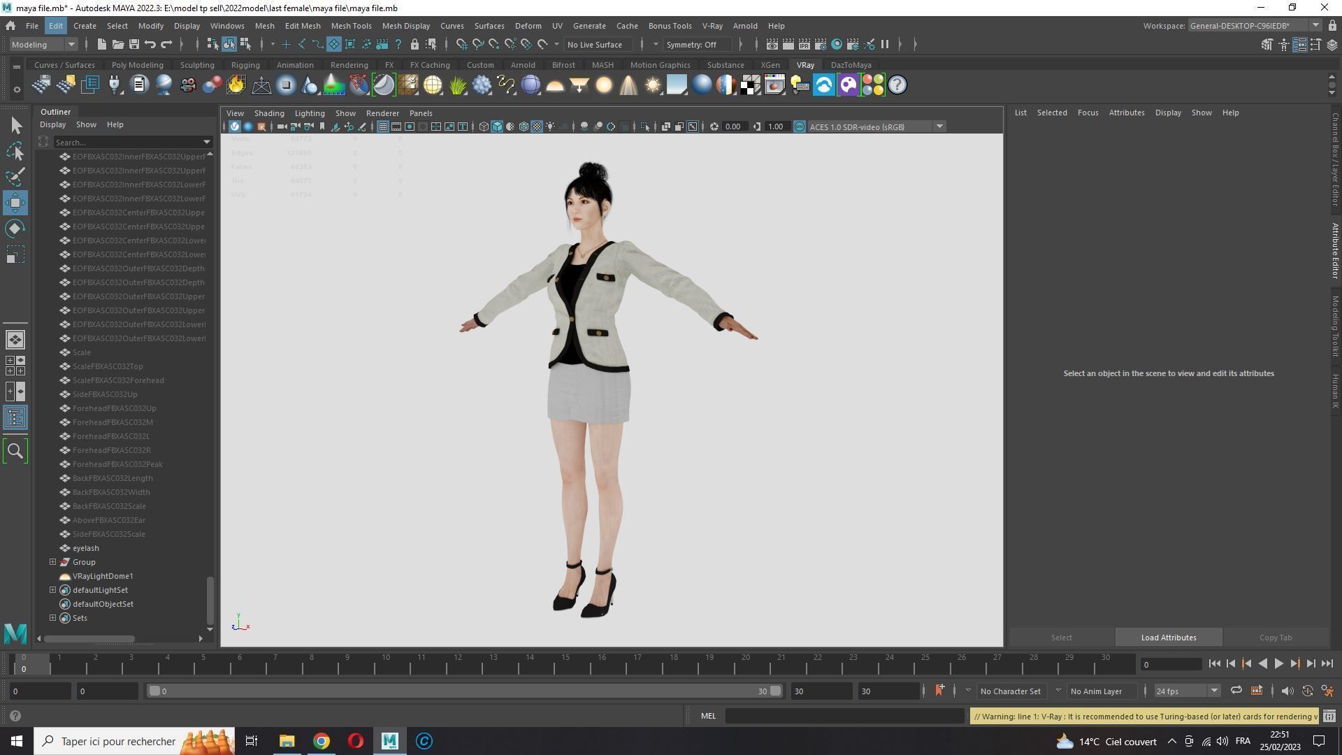 Business Woman Realistic Ready Low-poly 3D model_45