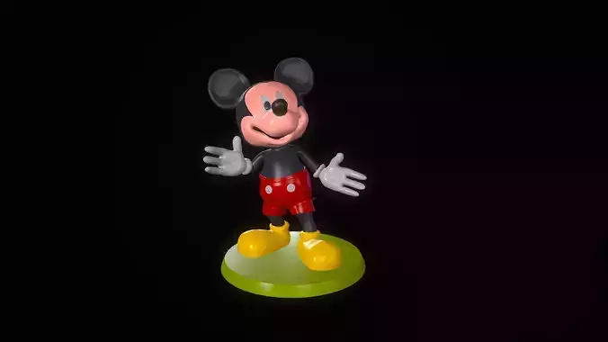 Mickey Mouse 3D print model Free 3D print model