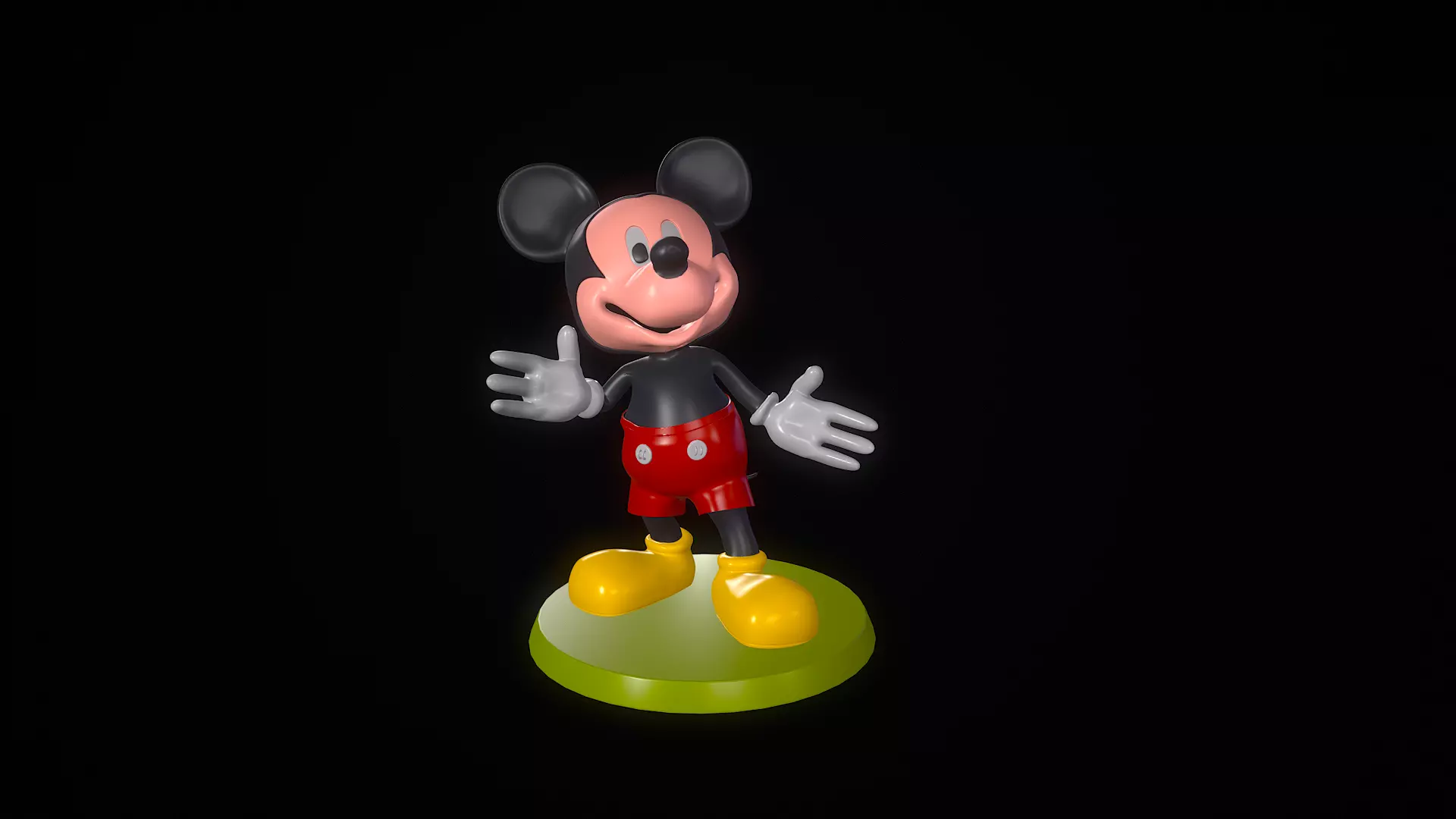 Mickey Mouse 3D print model Free 3D print model_0