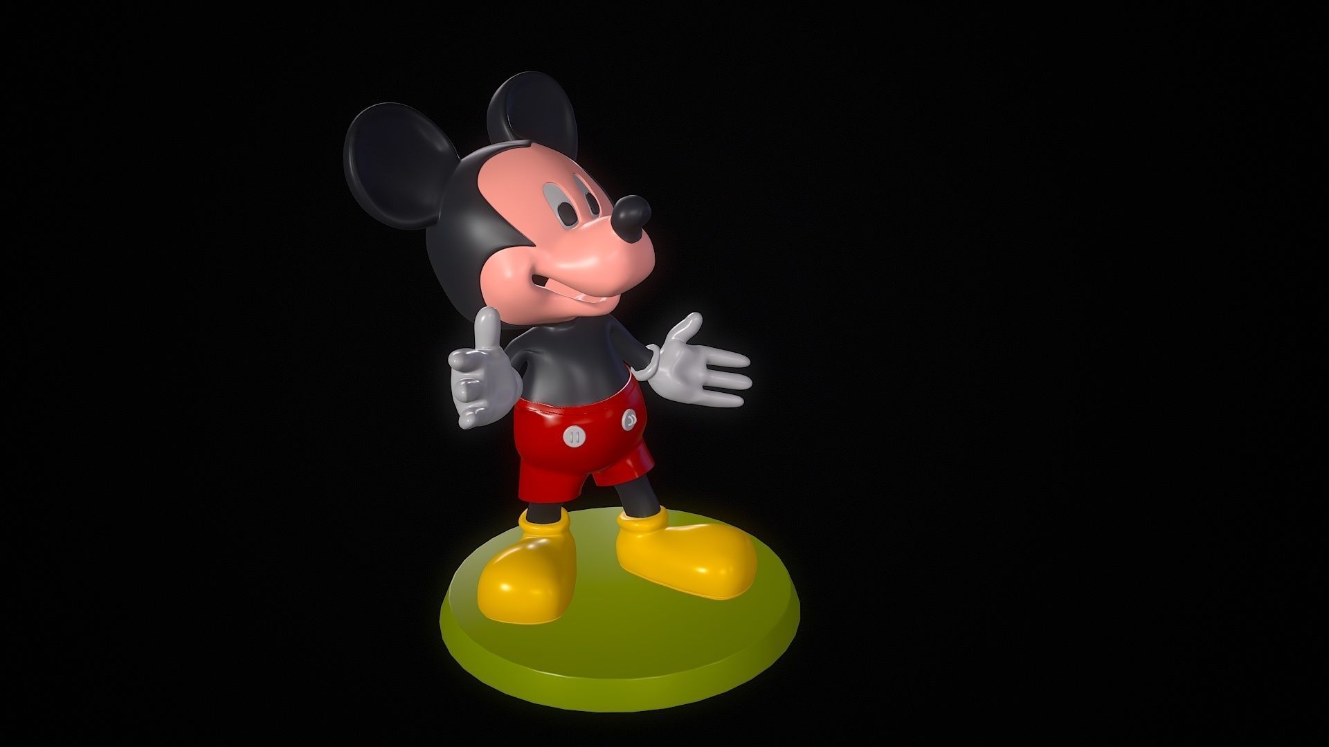 Mickey Mouse 3D print model Free 3D print model_2