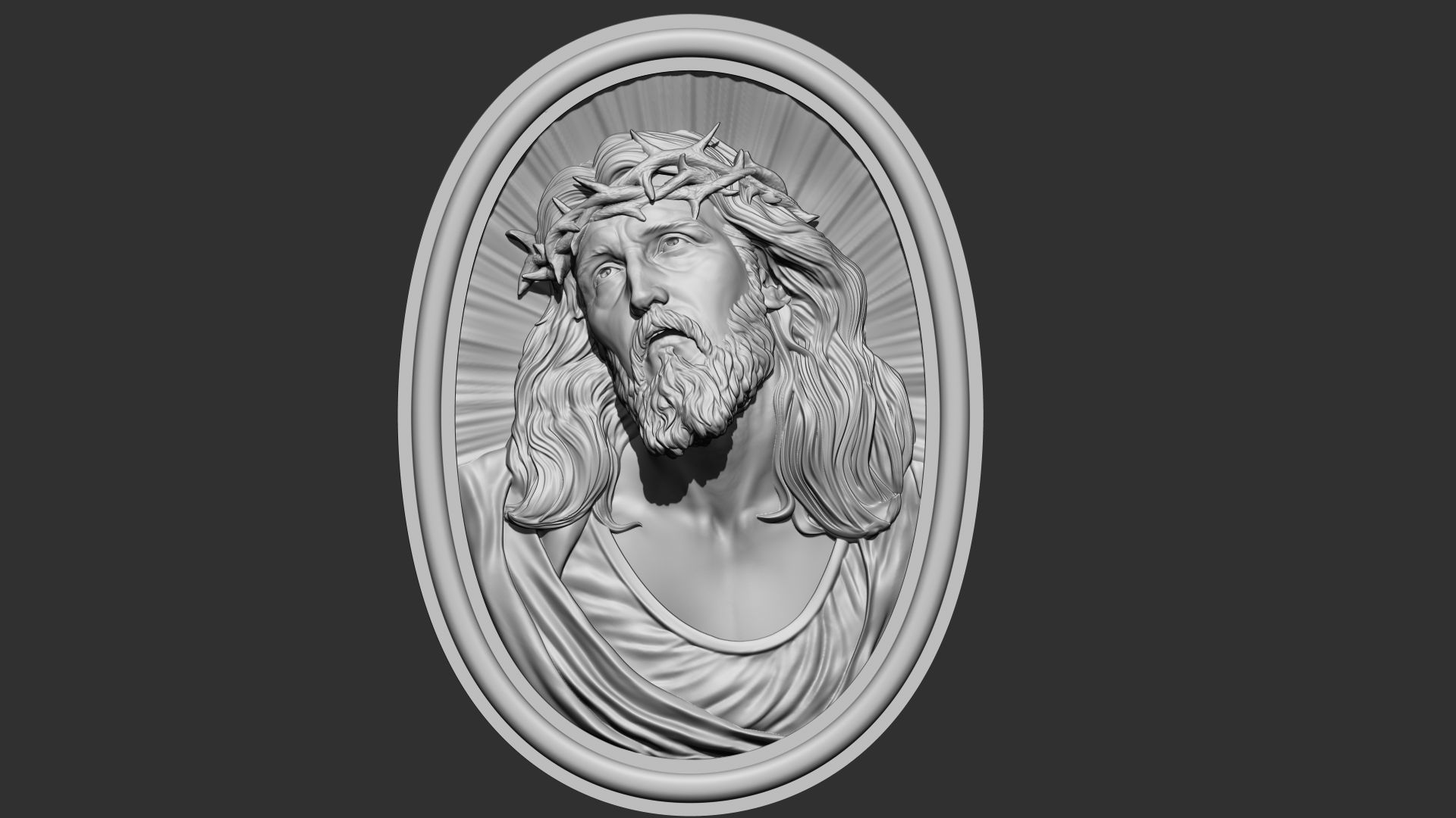 Jesus Relief 07 3D print model_2