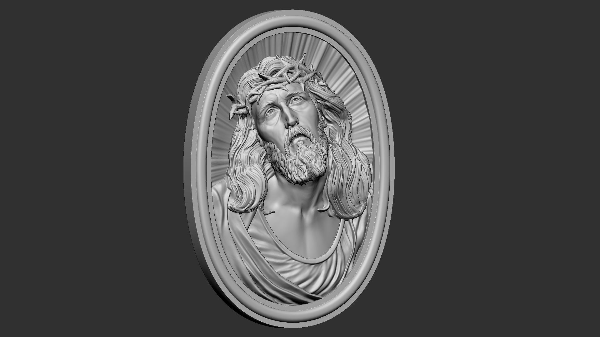 Jesus Relief 07 3D print model_10