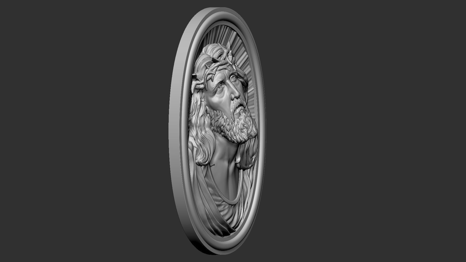 Jesus Relief 07 3D print model_9