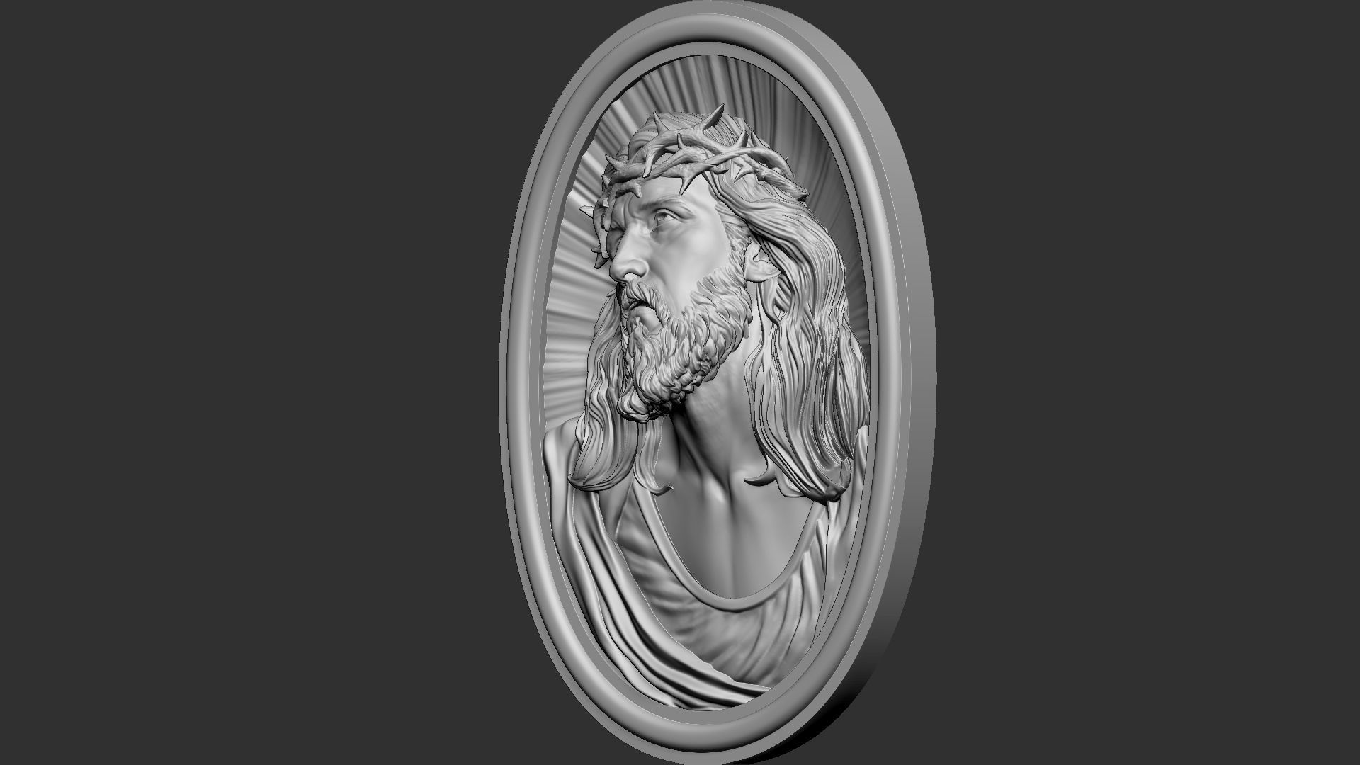 Jesus Relief 07 3D print model_19